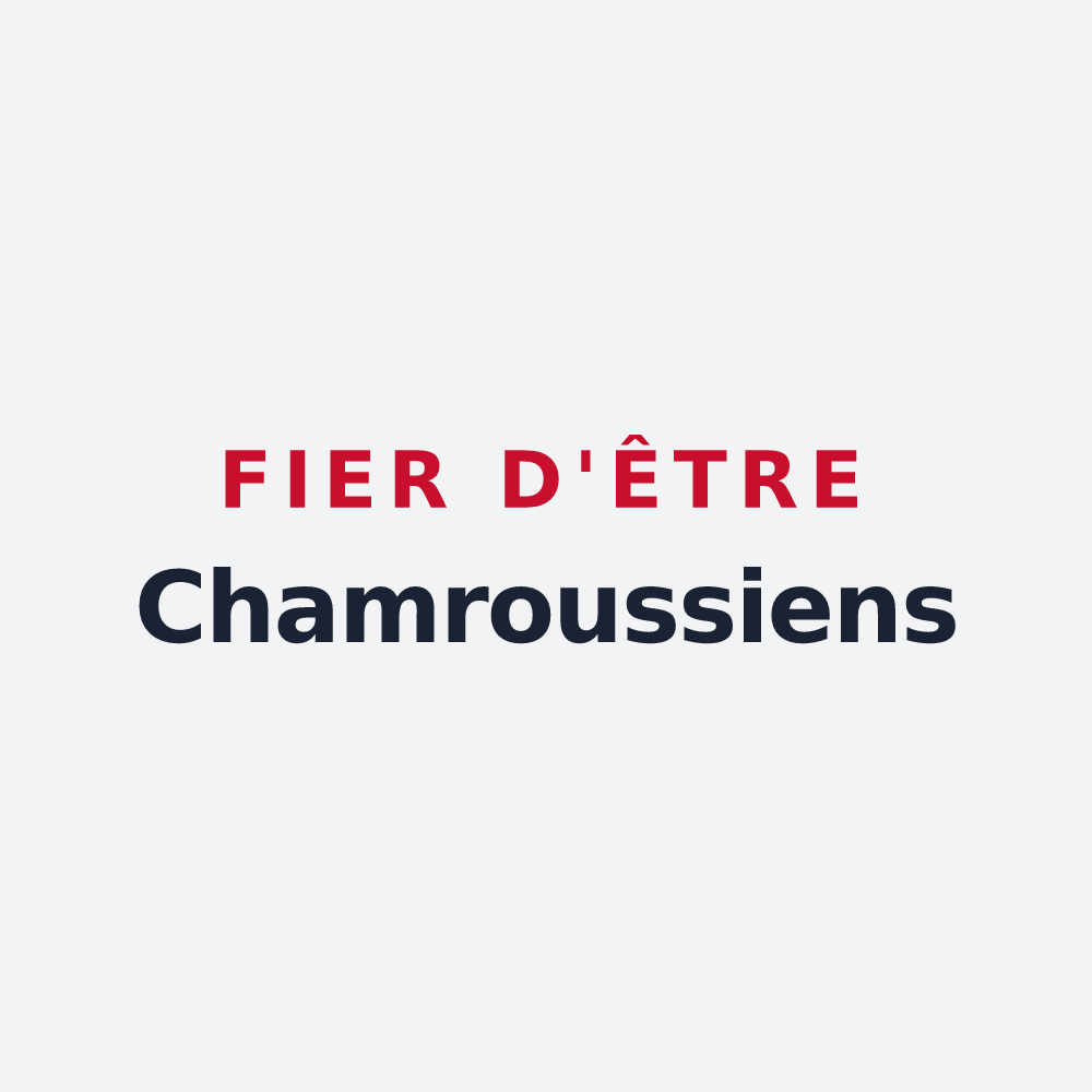 Poster « Fier d'être Chamroussiens » — design pour Chamrousse