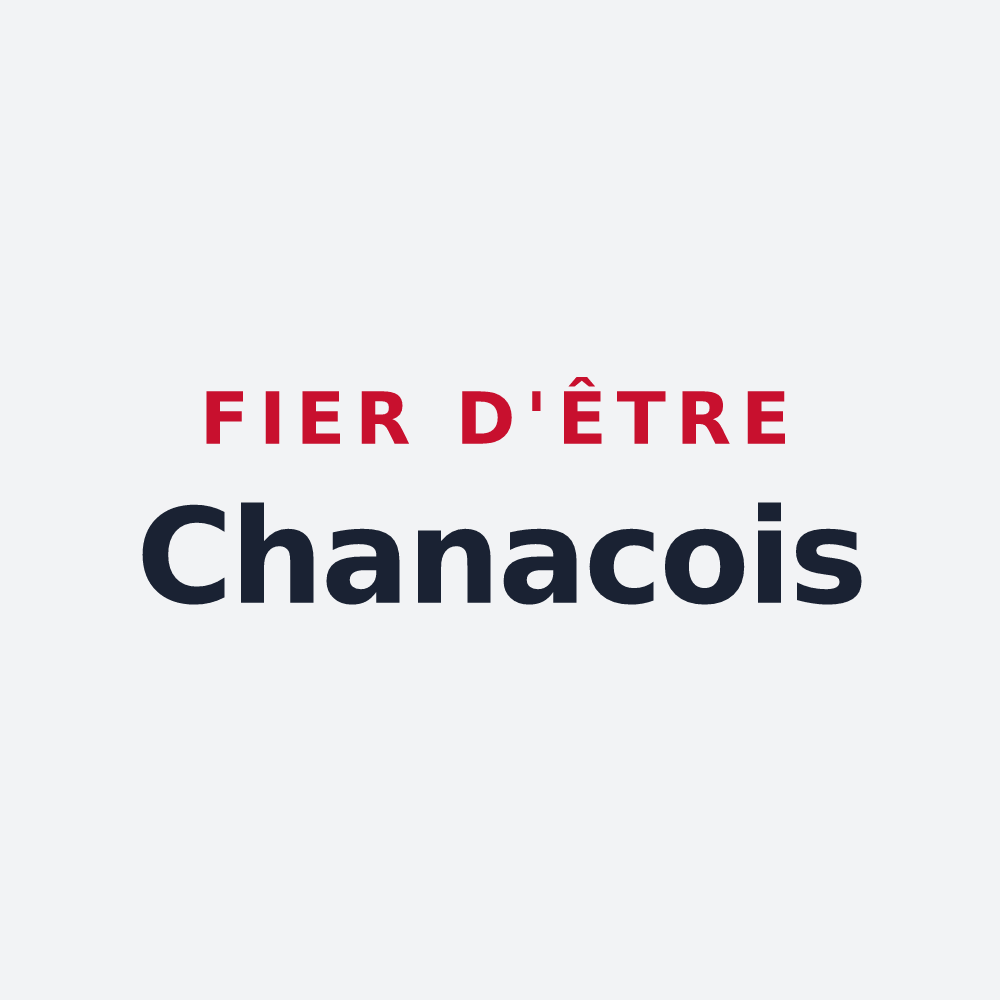 Poster « Fier d'être Chanacois » — design pour Chanac