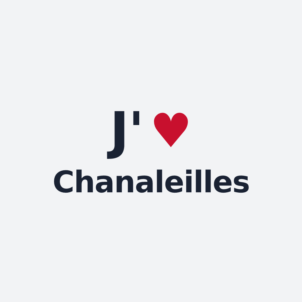 Poster personnalisé Chanaleilles — design J'aime Chanaleilles