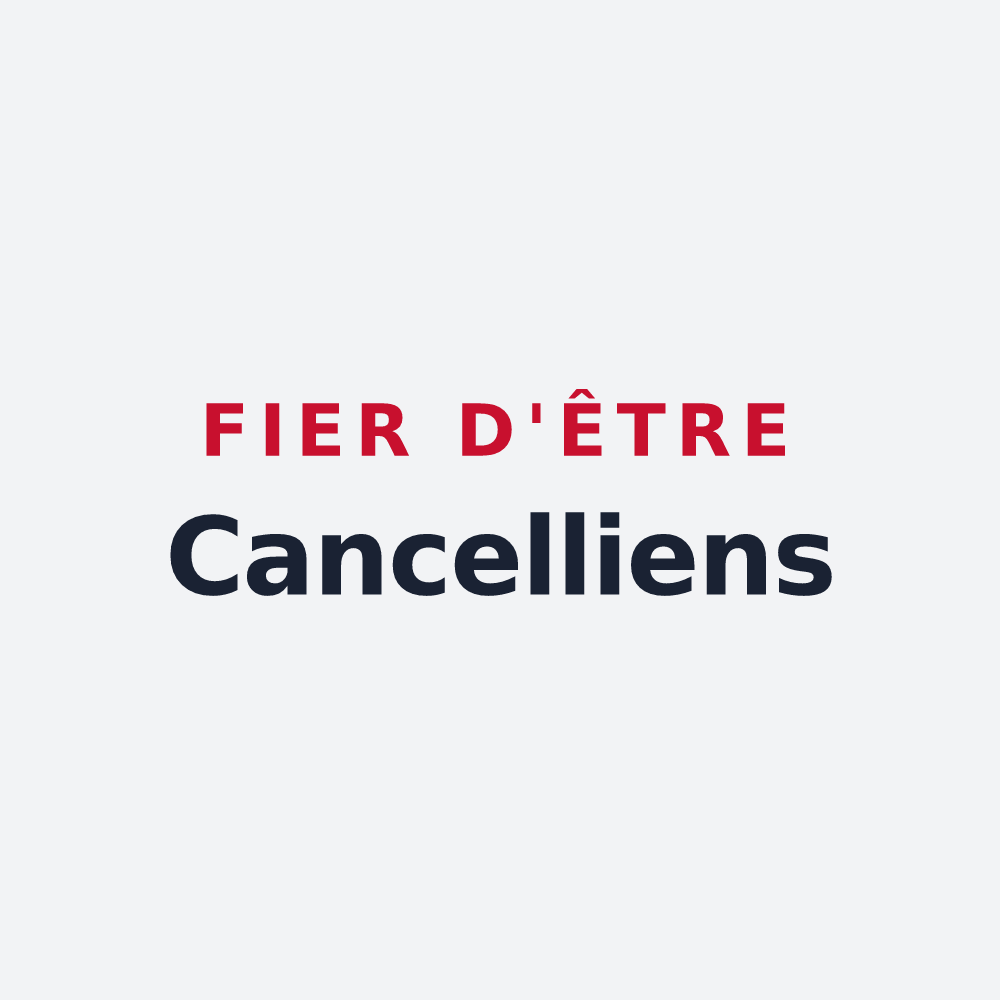 Poster « Fier d'être Cancelliens » — design pour Chanceaux-sur-Choisille