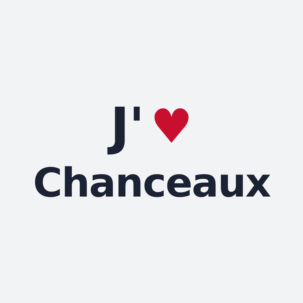 Poster personnalisé Chanceaux — design J'aime Chanceaux