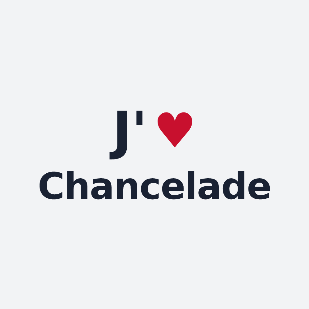 Poster personnalisé Chancelade — design J'aime Chancelade