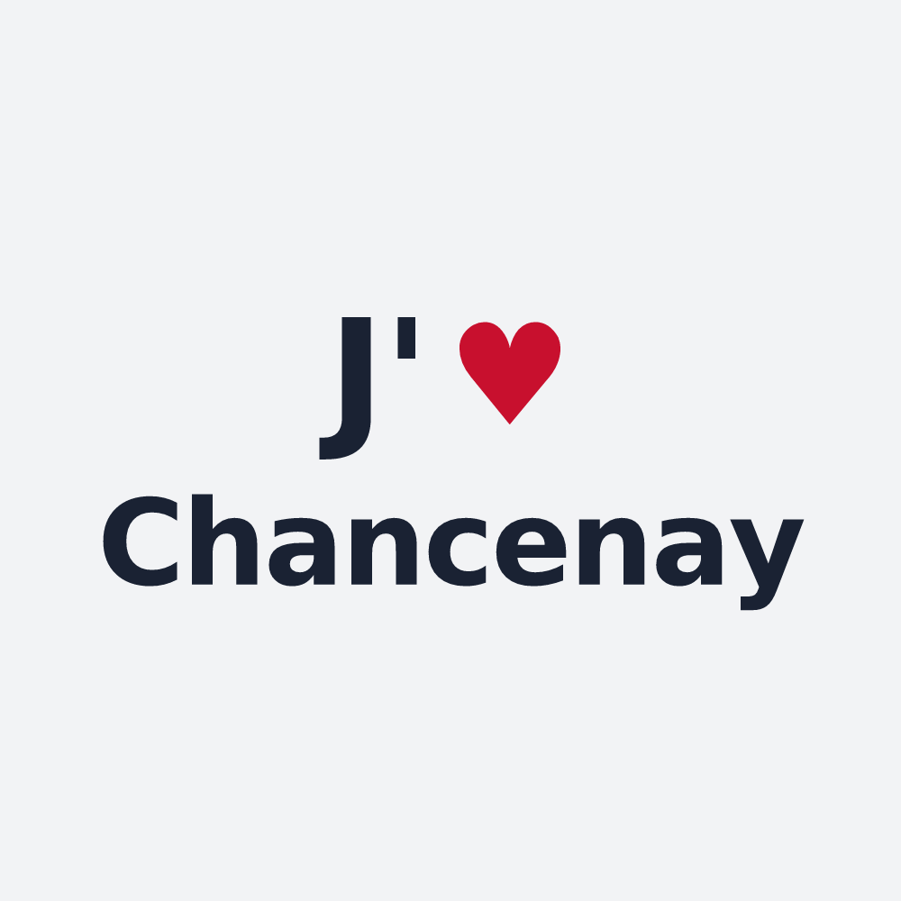 Poster personnalisé Chancenay — design J'aime Chancenay