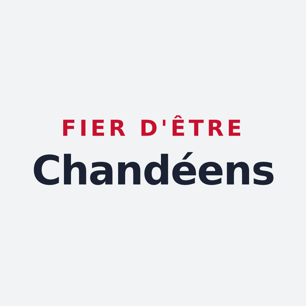 Poster « Fier d'être Chandéens » — design pour Chandai