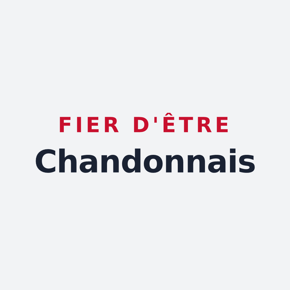 Poster « Fier d'être Chandonnais » — design pour Chandon