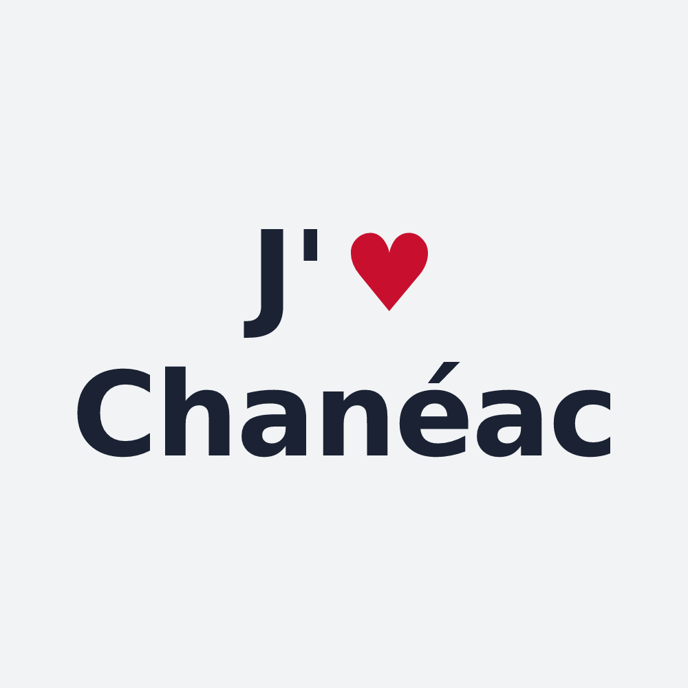 Poster personnalisé Chanéac — design J'aime Chanéac