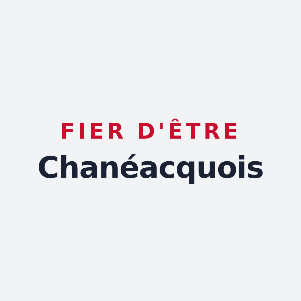 Poster « Fier d'être Chanéacquois » — design pour Chanéac