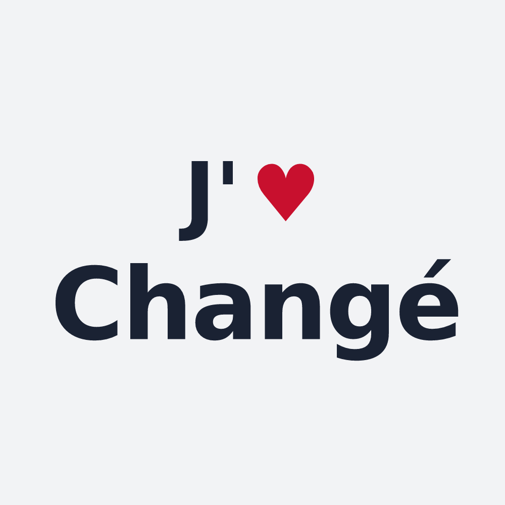 Poster personnalisé Changé — design J'aime Changé