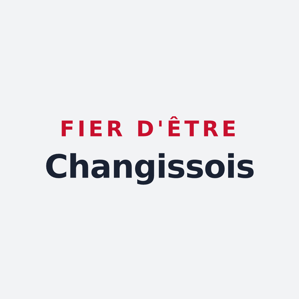 Poster « Fier d'être Changissois » — design pour Changis-sur-Marne