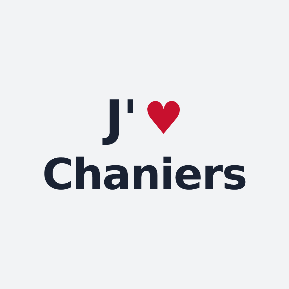 Poster personnalisé Chaniers — design J'aime Chaniers