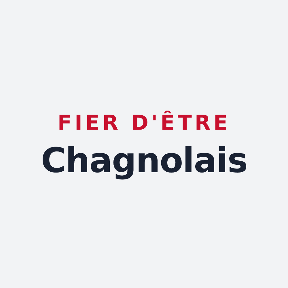 Poster « Fier d'être Chagnolais » — design pour Chaniers