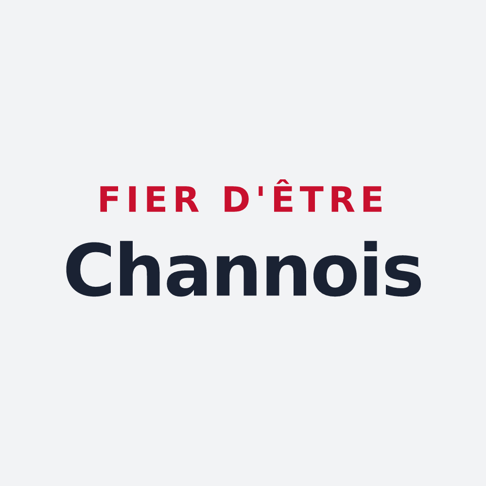 Poster « Fier d'être Channois » — design pour Channes