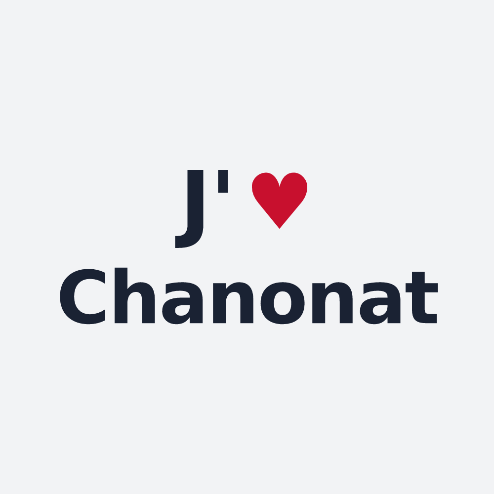 Poster personnalisé Chanonat — design J'aime Chanonat
