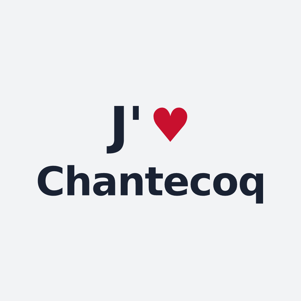 Poster personnalisé Chantecoq — design J'aime Chantecoq