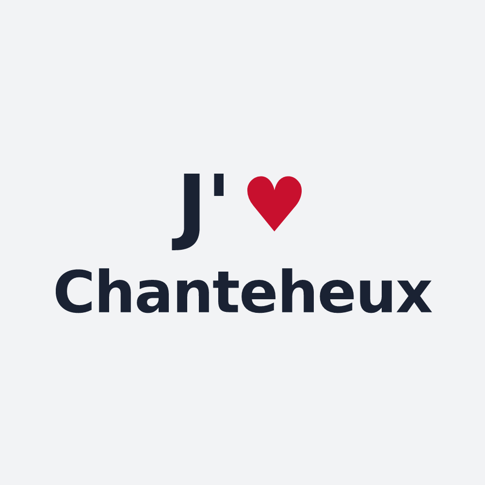 Poster personnalisé Chanteheux — design J'aime Chanteheux