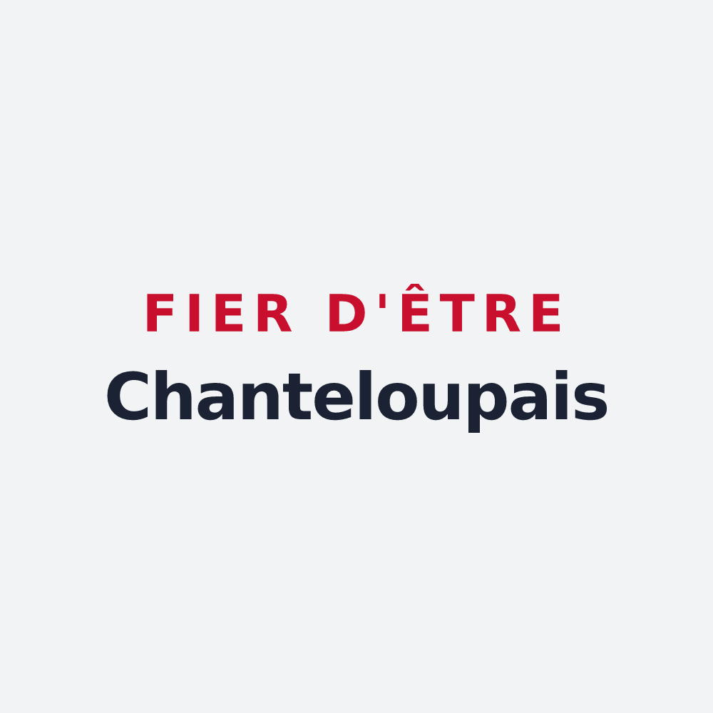 Poster « Fier d'être Chanteloupais » — design pour Chanteloup