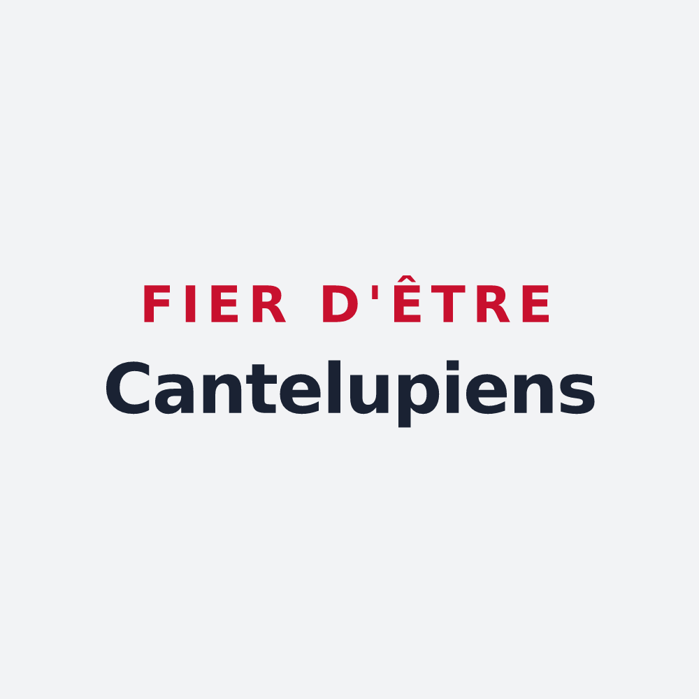 Poster « Fier d'être Cantelupiens » — design pour Chanteloup-les-Bois