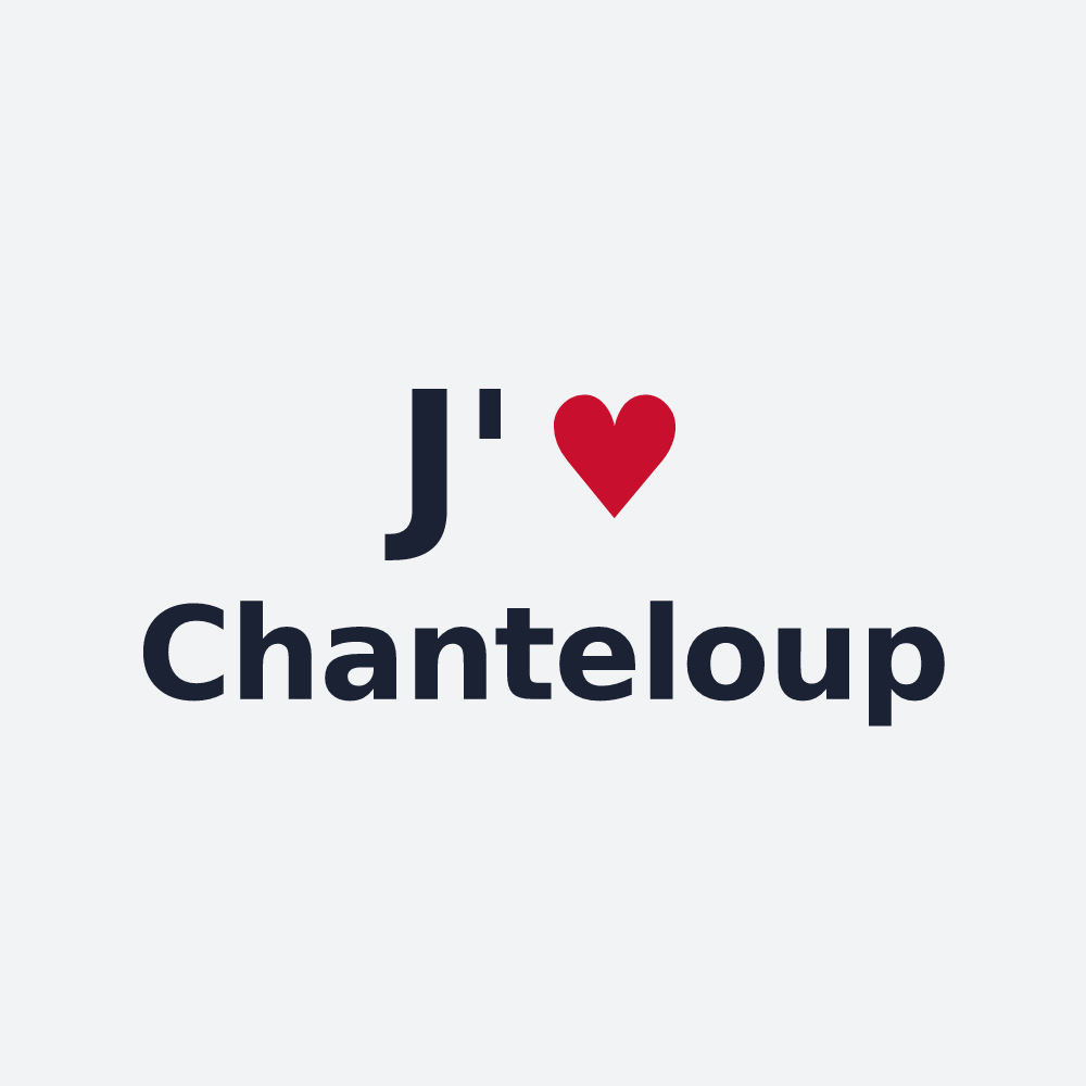 Poster personnalisé Chanteloup — design J'aime Chanteloup