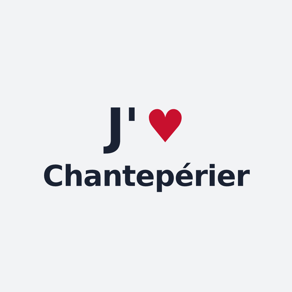 Poster personnalisé Chantepérier — design J'aime Chantepérier