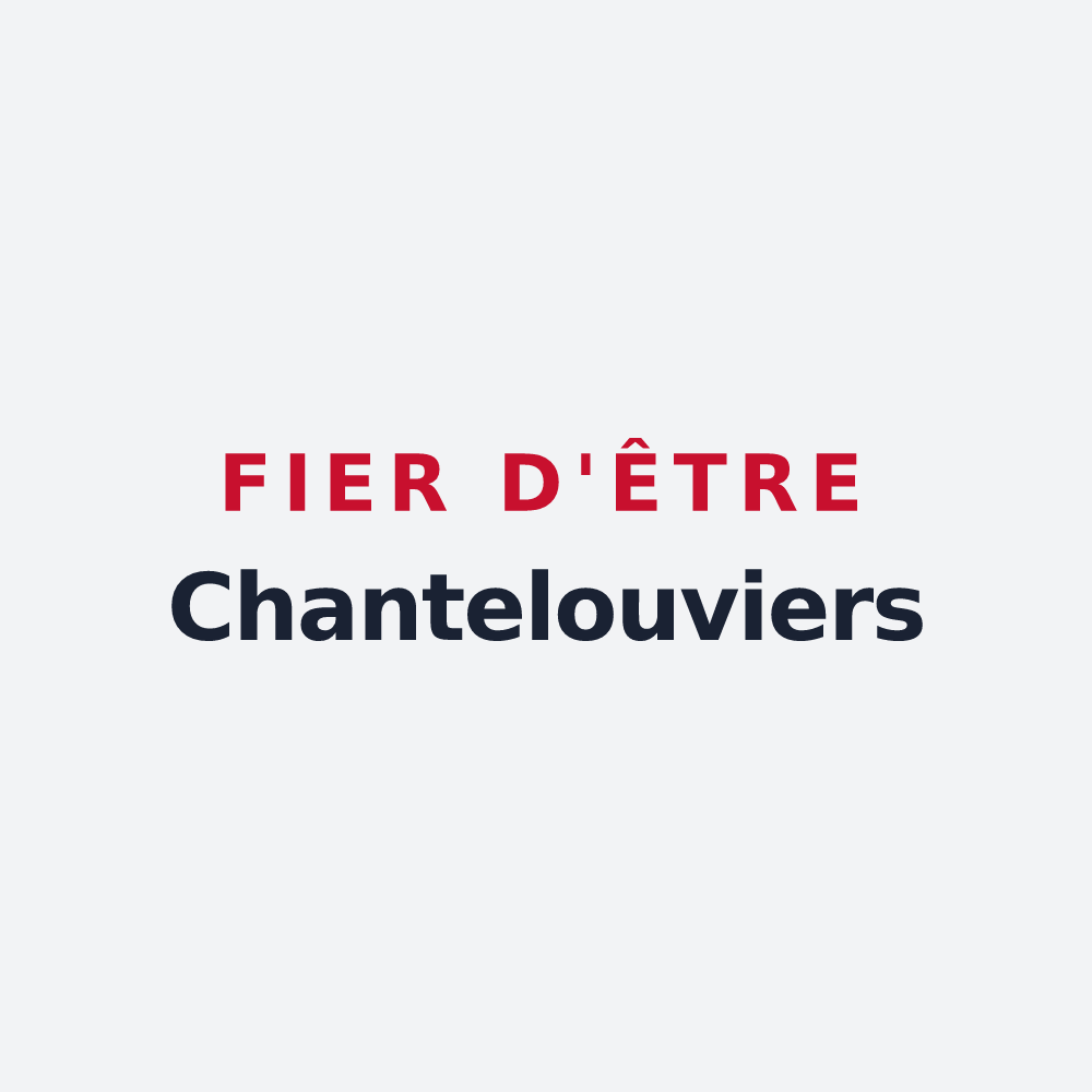 Poster « Fier d'être Chantelouviers » — design pour Chantepérier