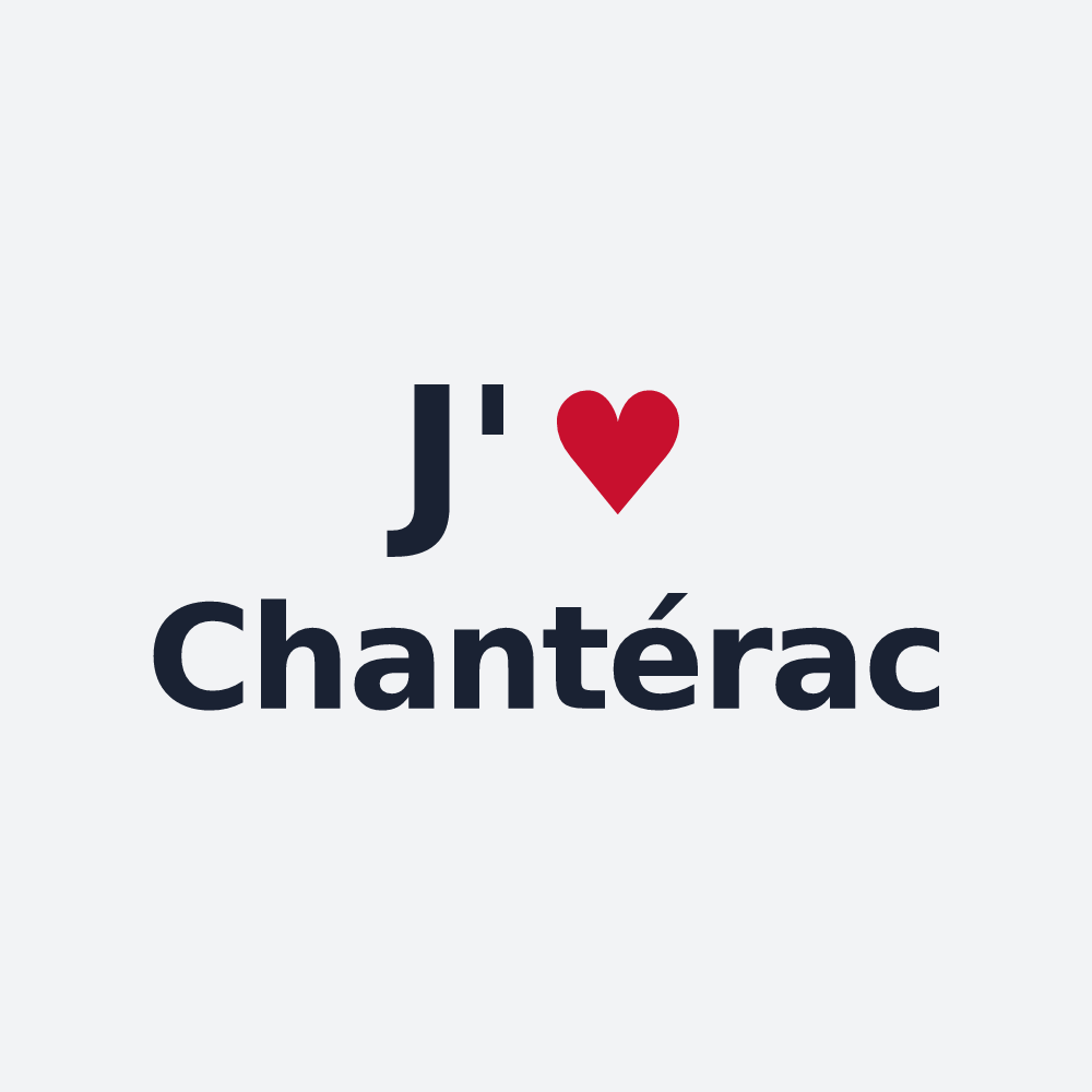 Poster personnalisé Chantérac — design J'aime Chantérac