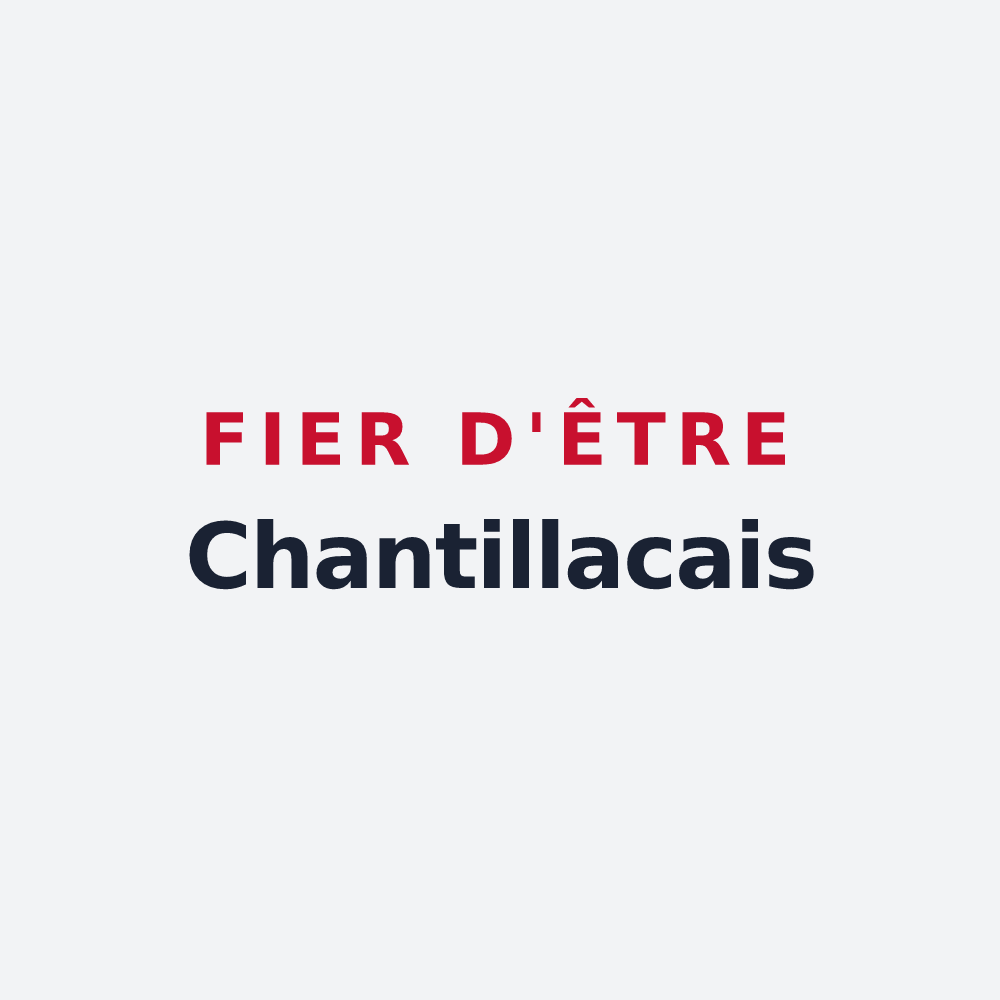 Poster « Fier d'être Chantillacais » — design pour Chantillac
