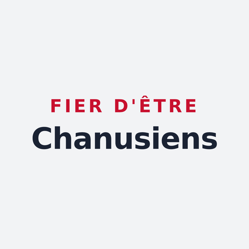 Poster « Fier d'être Chanusiens » — design pour Chanu