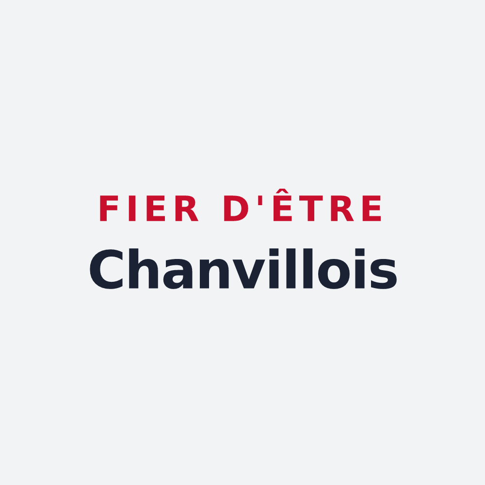 Poster « Fier d'être Chanvillois » — design pour Chanville