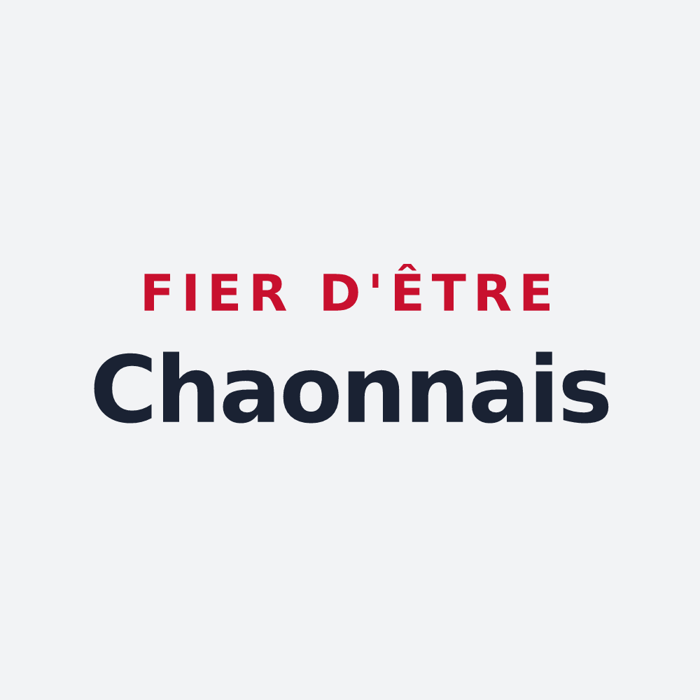 Poster « Fier d'être Chaonnais » — design pour Chaon