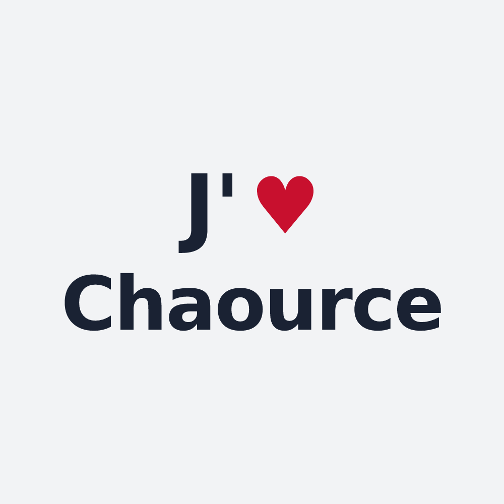 Poster personnalisé Chaource — design J'aime Chaource