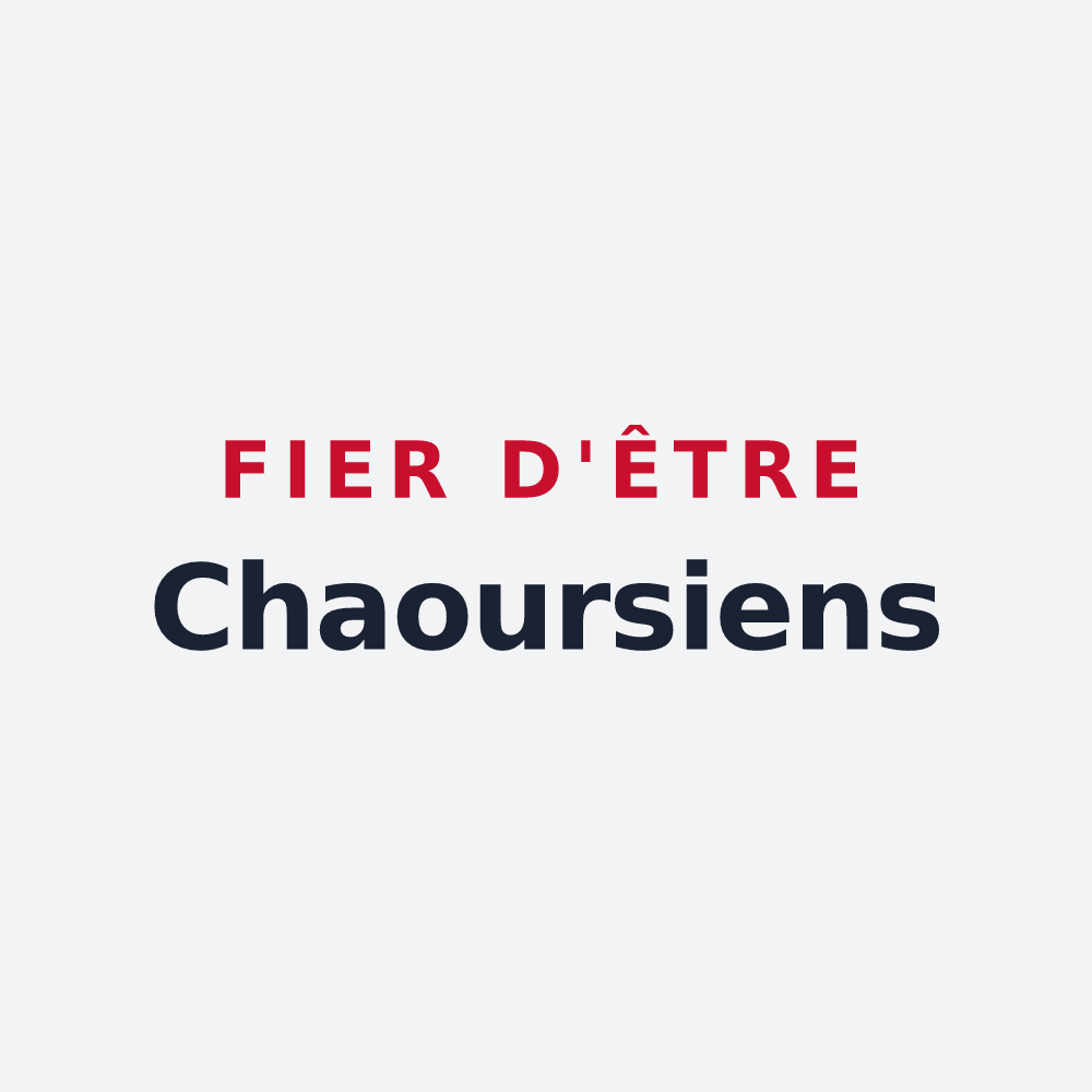 Poster « Fier d'être Chaoursiens » — design pour Chaourse