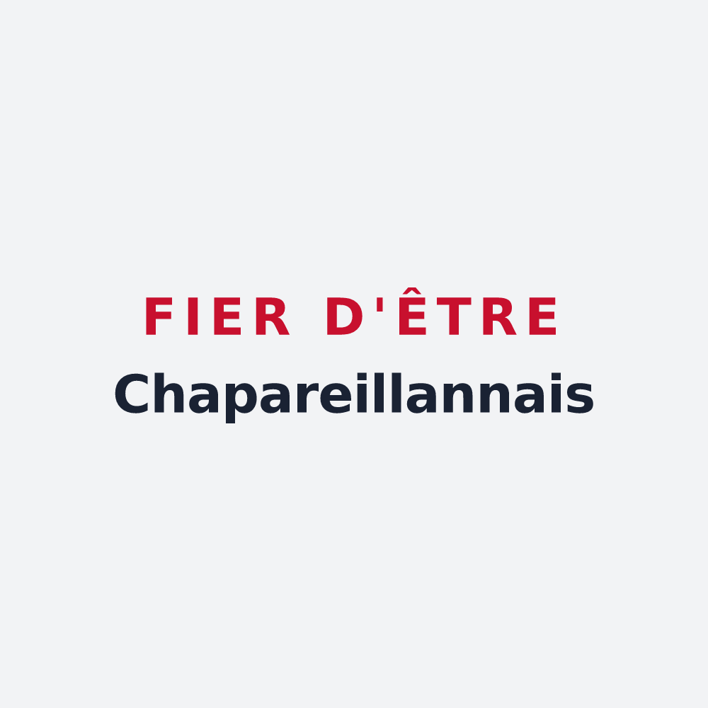 Poster « Fier d'être Chapareillannais » — design pour Chapareillan