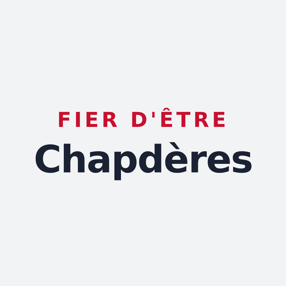 Poster « Fier d'être Chapdères » — design pour Chapdes-Beaufort