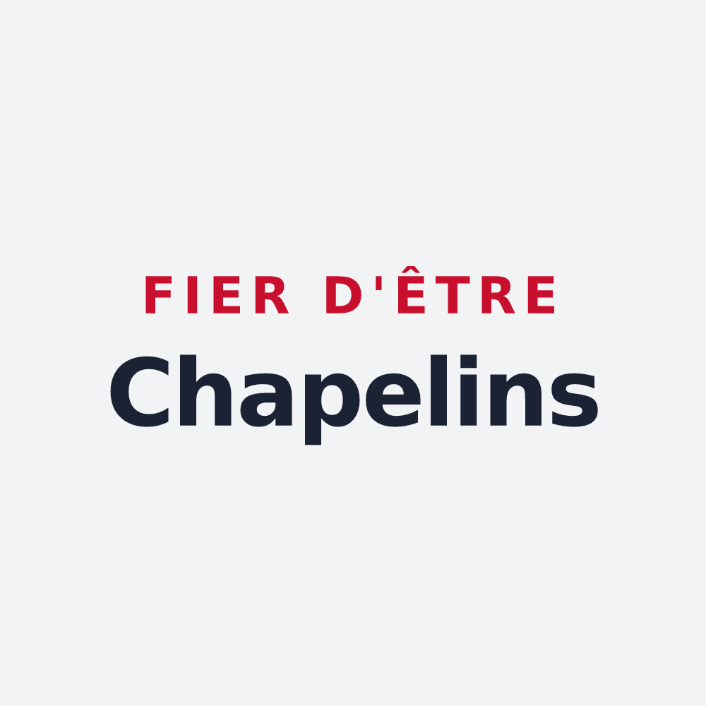 Poster « Fier d'être Chapelins » — design pour Chapelle-d'Huin