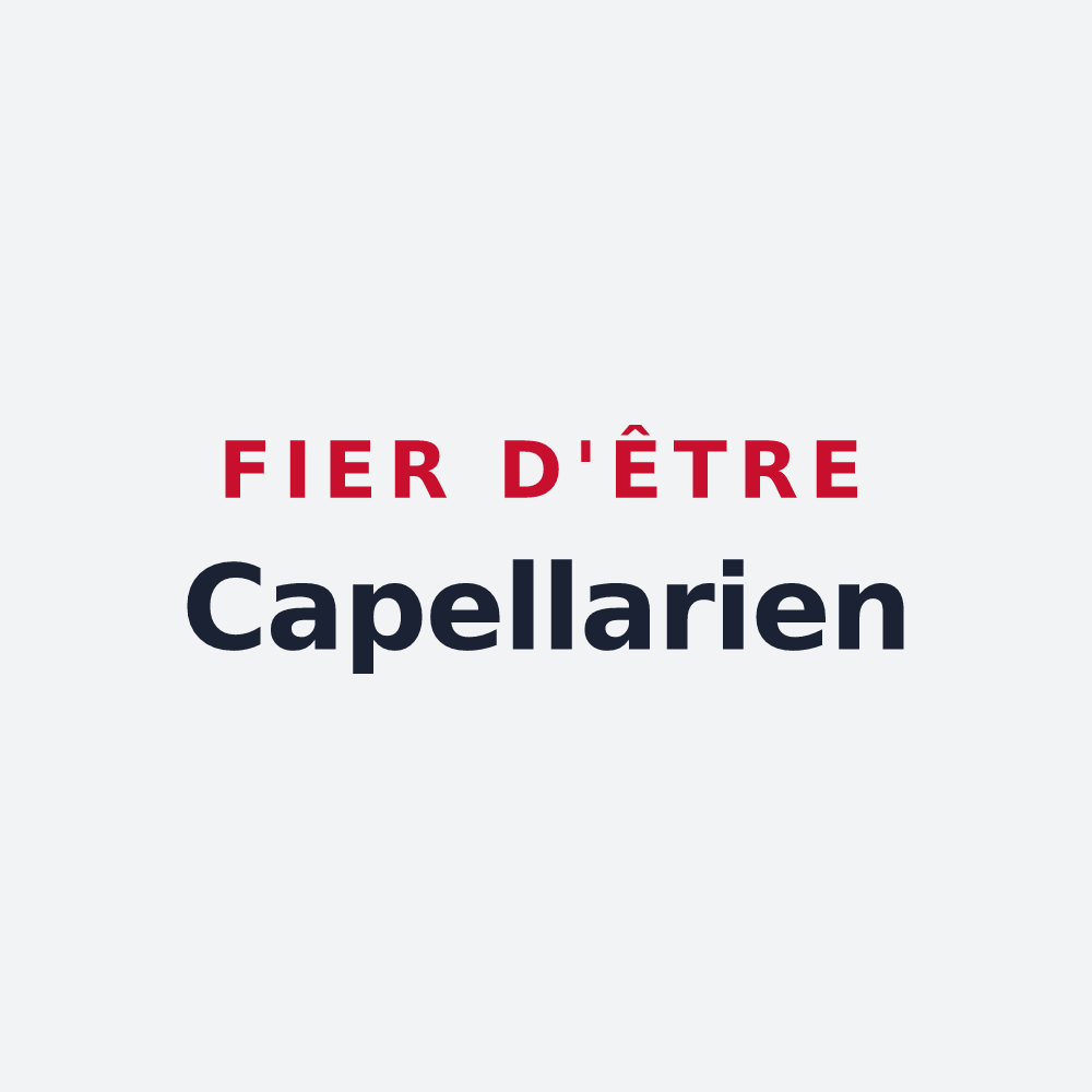 Poster « Fier d'être Capellarien » — design pour Chapelle-Royale