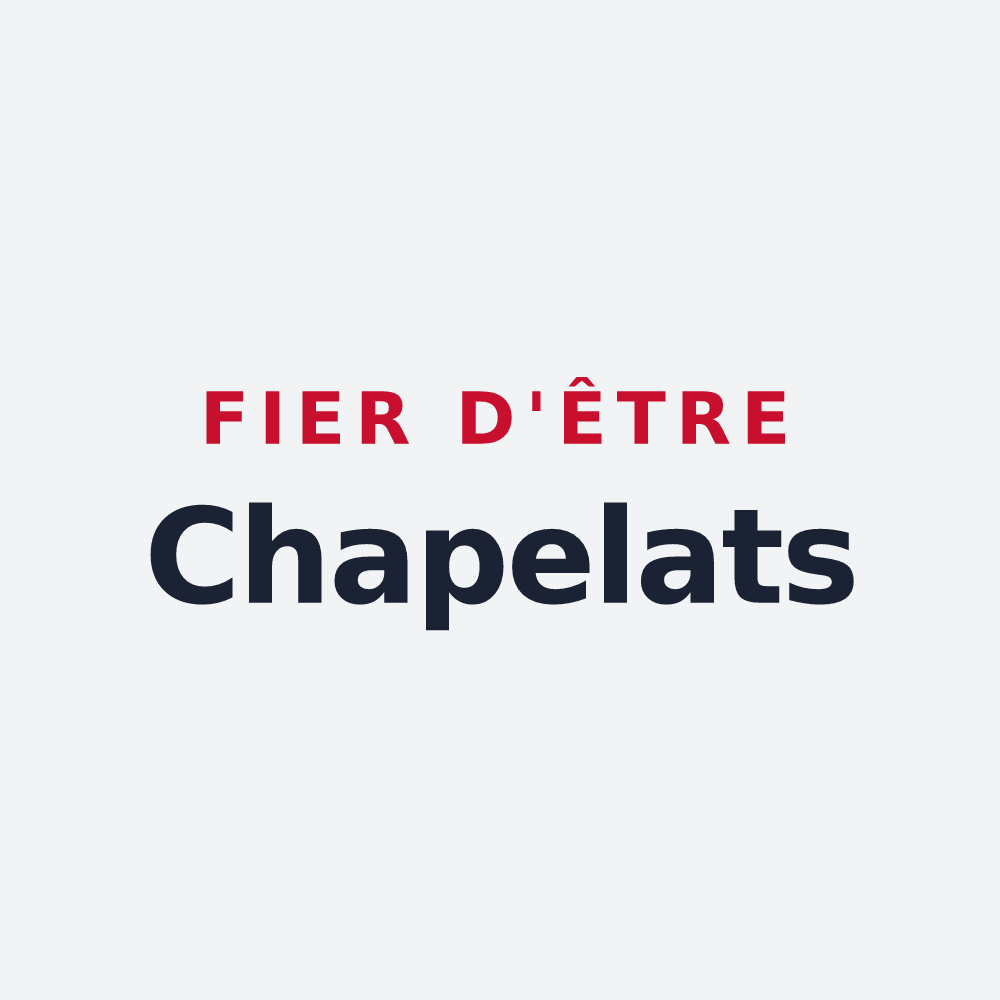 Poster « Fier d'être Chapelats » — design pour Chapelle-Vallon