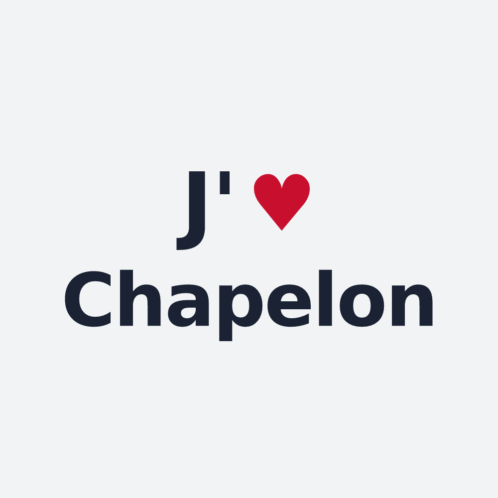 Poster personnalisé Chapelon — design J'aime Chapelon