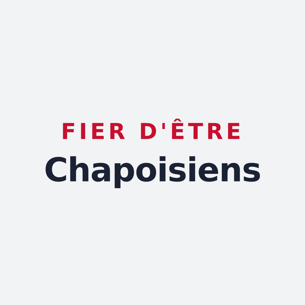 Poster « Fier d'être Chapoisiens » — design pour Chapois