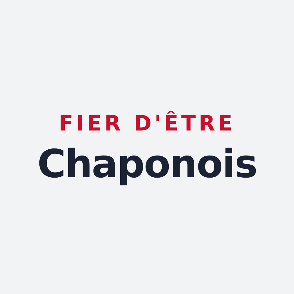 Poster « Fier d'être Chaponois » — design pour Chaponost