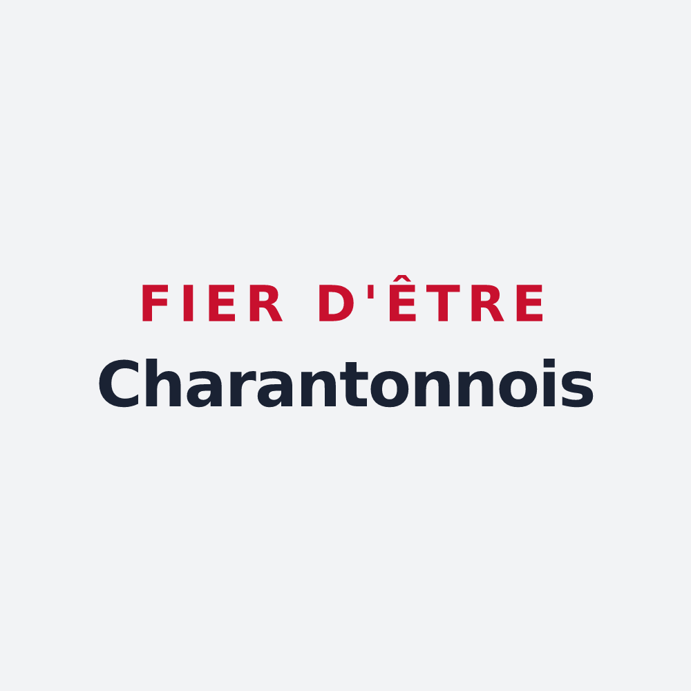 Poster « Fier d'être Charantonnois » — design pour Charantonnay