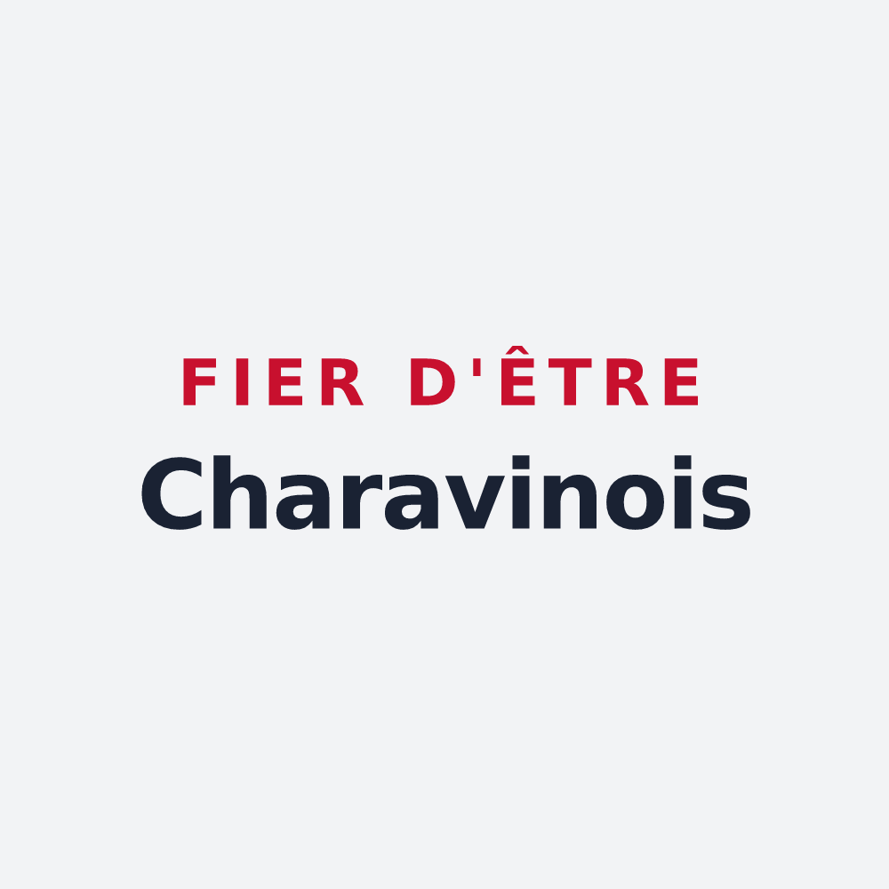 Poster « Fier d'être Charavinois » — design pour Charavines