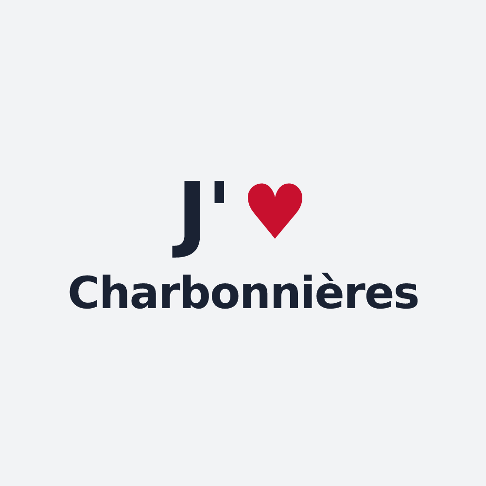 Poster personnalisé Charbonnières — design J'aime Charbonnières