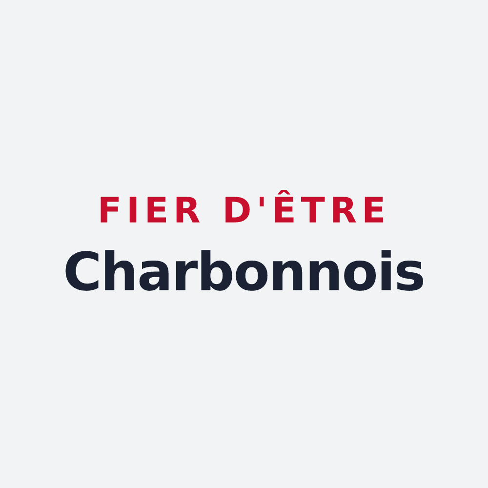 Poster « Fier d'être Charbonnois » — design pour Charbonnières-les-Bains