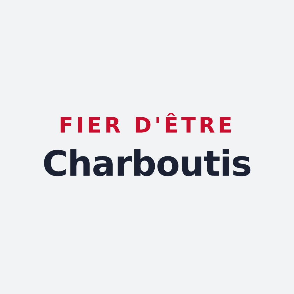 Poster « Fier d'être Charboutis » — design pour Charbonnières