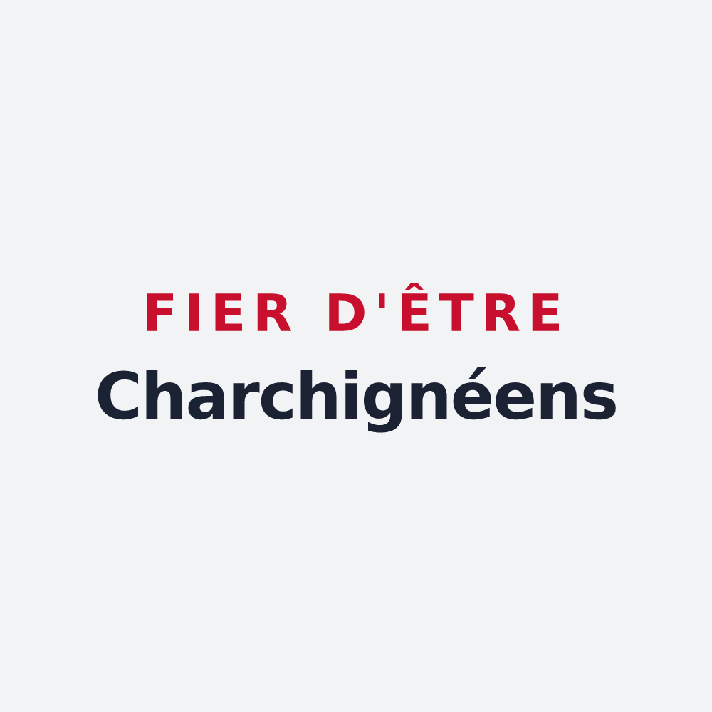 Poster « Fier d'être Charchignéens » — design pour Charchigné