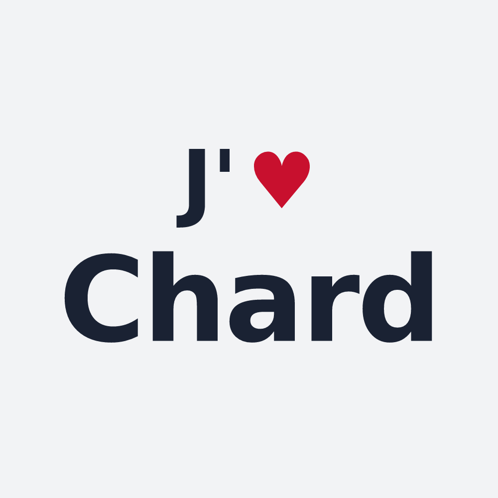 Poster personnalisé Chard — design J'aime Chard