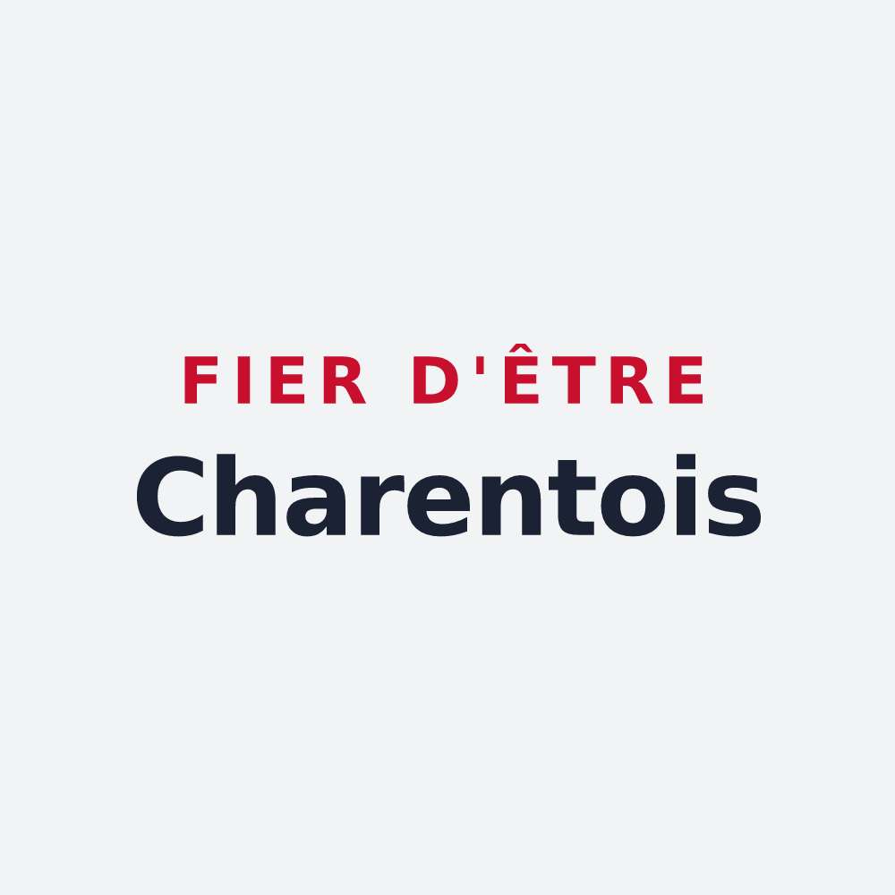 Poster « Fier d'être Charentois » — design pour Charentay