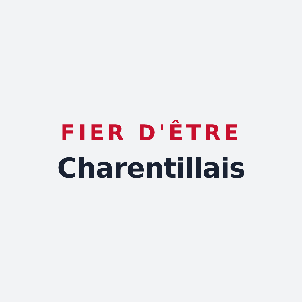 Poster « Fier d'être Charentillais » — design pour Charentilly