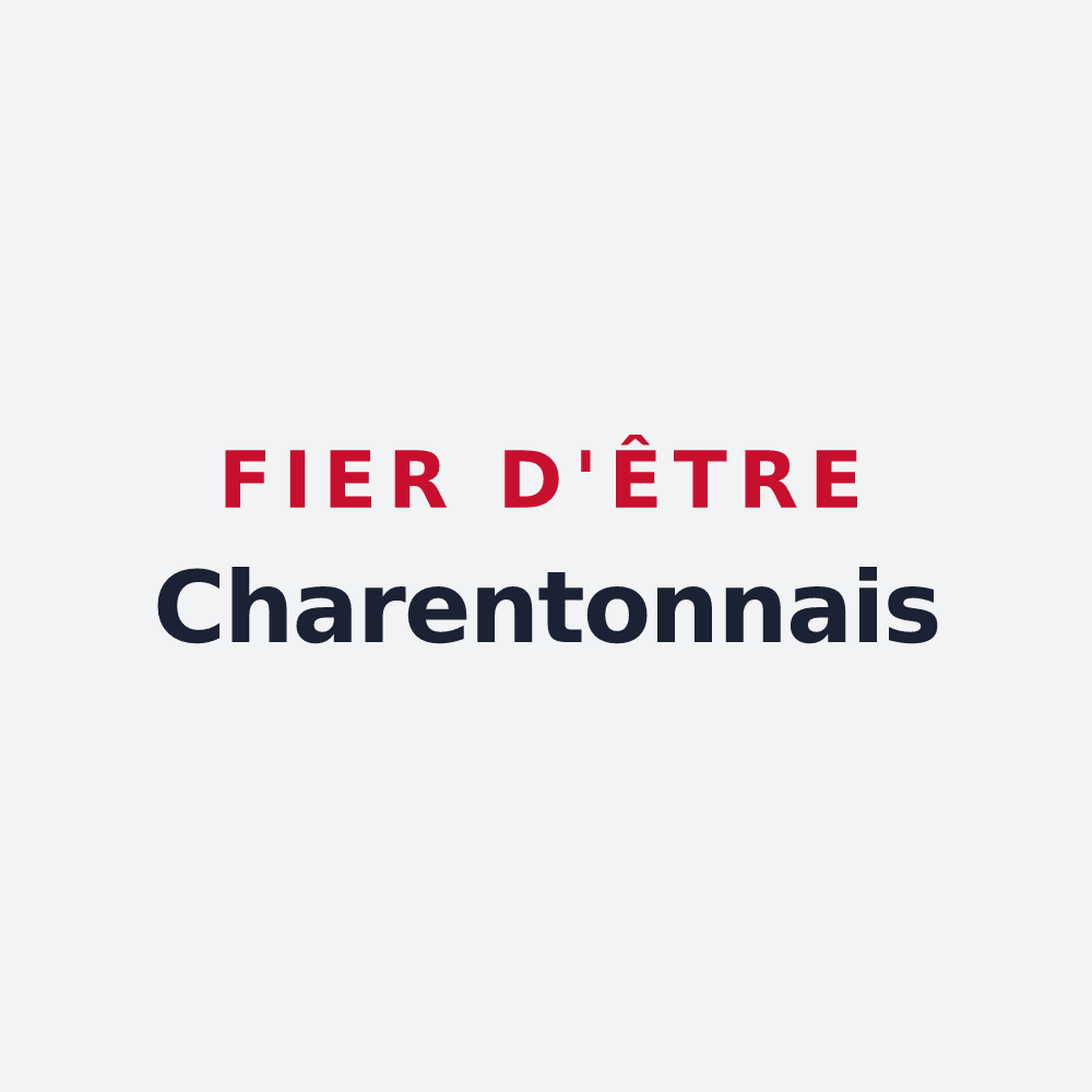 Poster « Fier d'être Charentonnais » — design pour Charenton-du-Cher