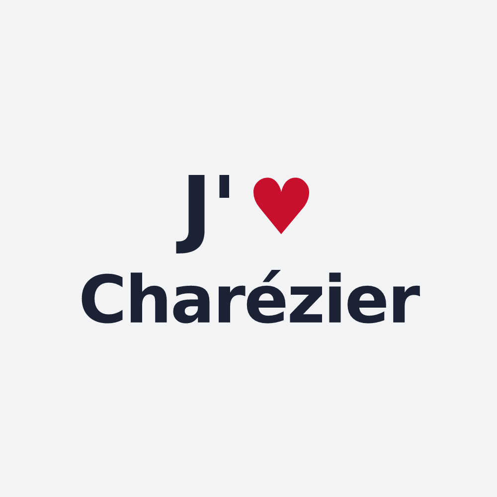 Poster personnalisé Charézier — design J'aime Charézier